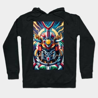 Mecha Oni Samurai Mask Hoodie